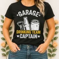 Funny Beer Garage Drinker Garage Drinking Team Captain Women's T-Shirt thumb 2