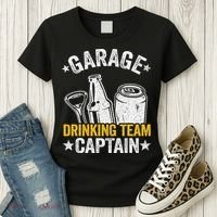 Funny Beer Garage Drinker Garage Drinking Team Captain Women's T-Shirt thumb 3