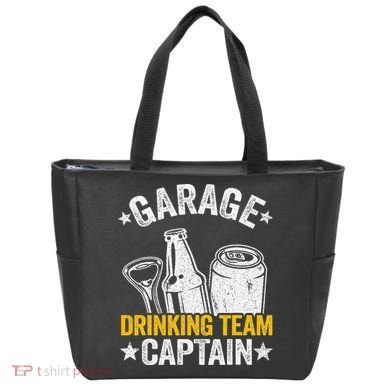 Funny Beer Garage Drinker Garage Drinking Team Captain Tote Bag