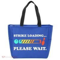 Funny Bowling Gift Strike Loading Please Wait Gift Tote Bag thumb 0