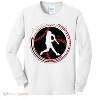 Funny Baseball Gift For Baseball Team Sport Team Kids Long Sleeve Shirt thumb 0