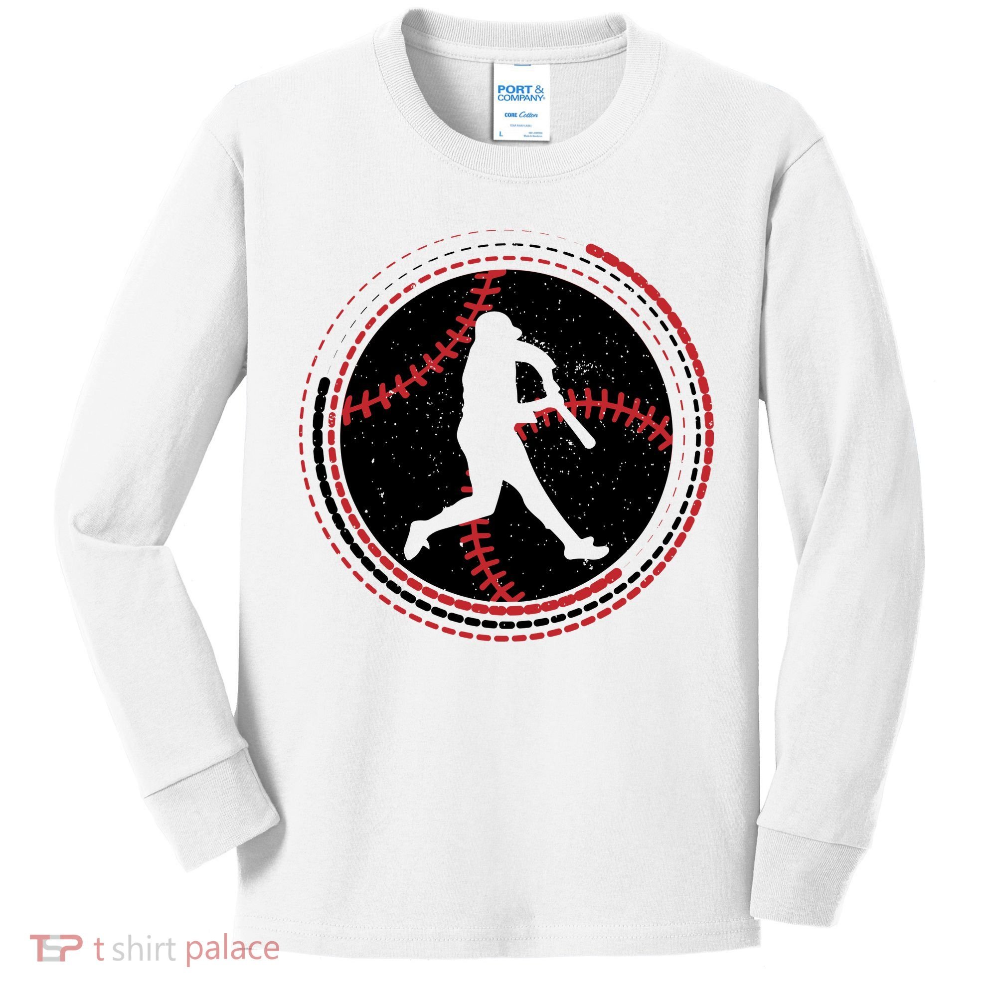 Funny Baseball Gift For Baseball Team Sport Team Kids Long Sleeve Shirt