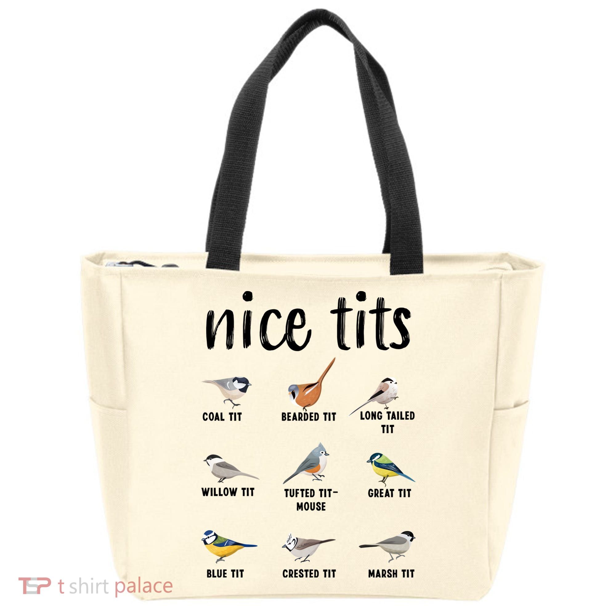 Funny Bird Gift Nice Tits Ornithology Tote Bag