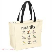 Funny Bird Gift Nice Tits Ornithology Tote Bag thumb 2