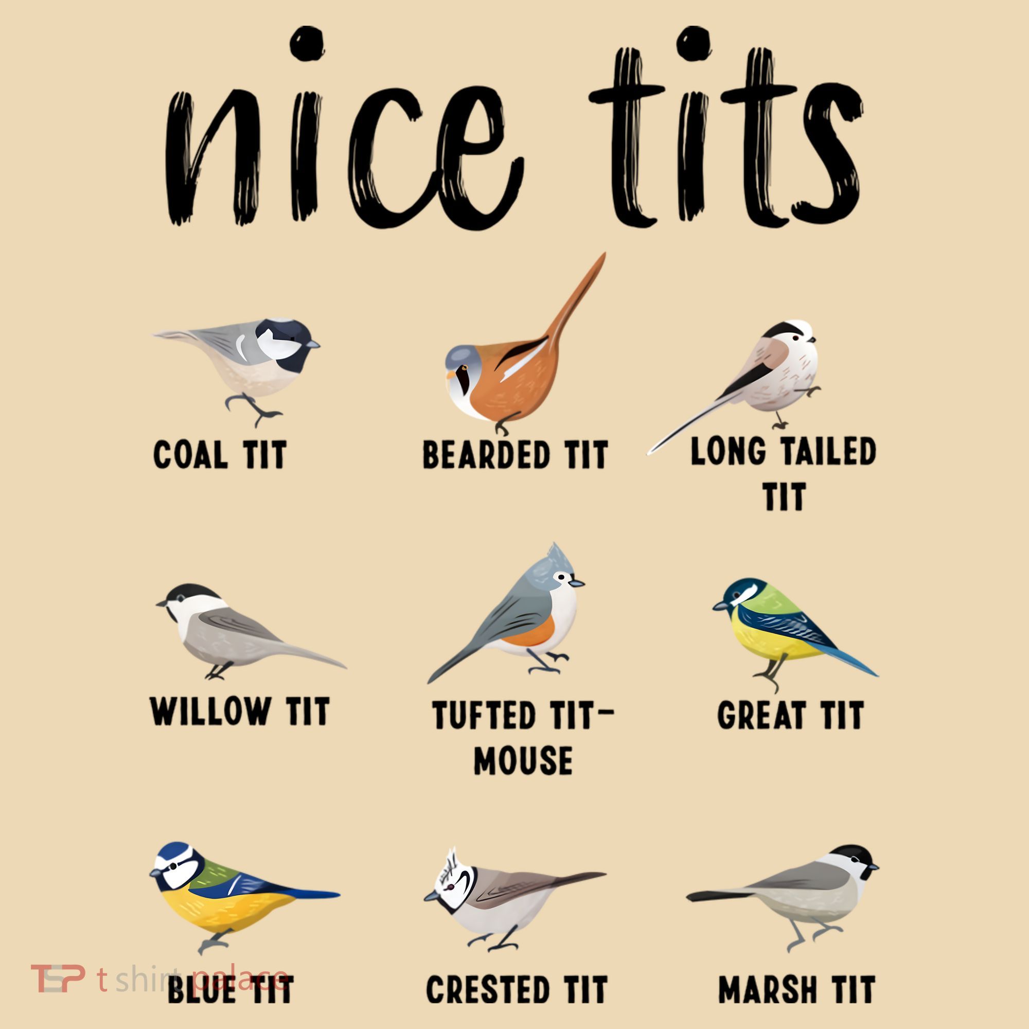 Funny Bird Gift Nice Tits Ornithology Tote Bag