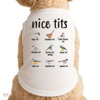 Funny Bird Gift Nice Tits Ornithology Doggie Tank thumb 0