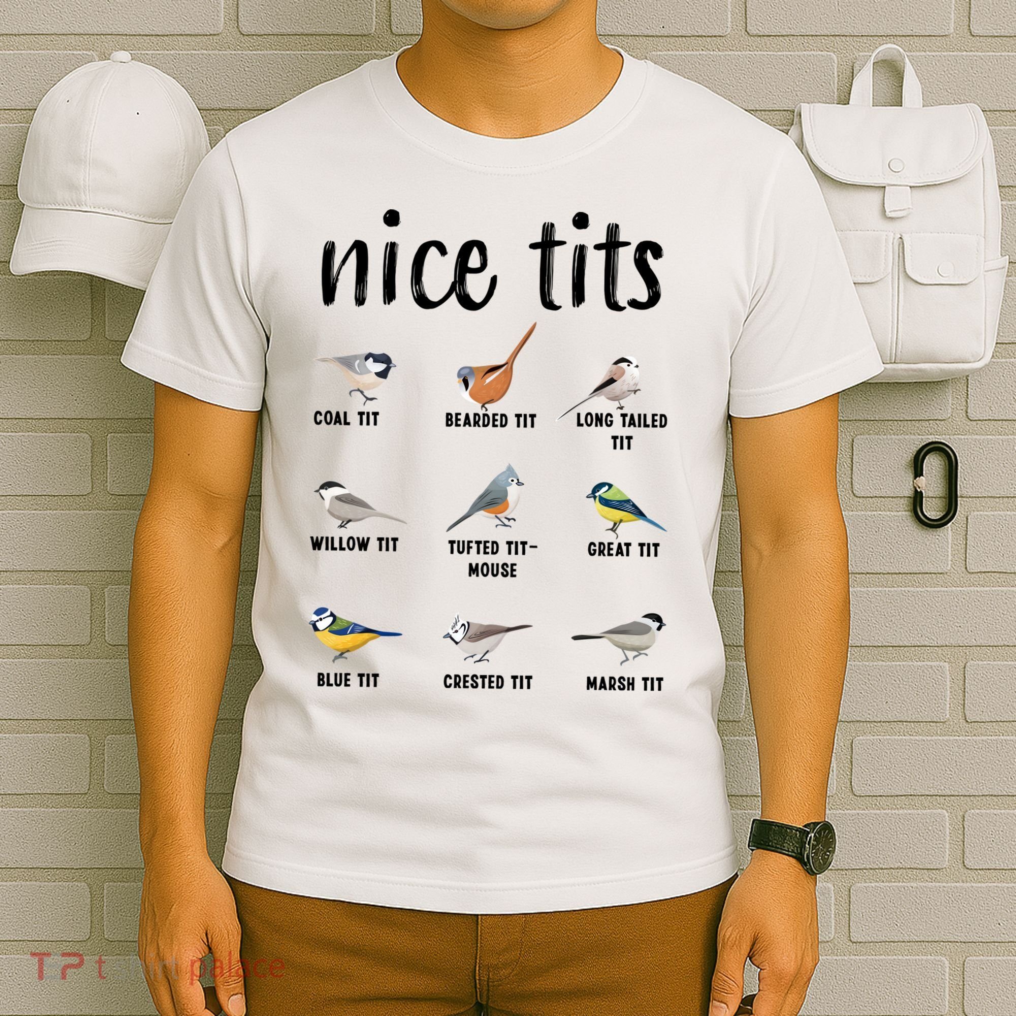 Funny Bird Gift Nice Tits Ornithology T-Shirt