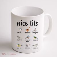 Funny Bird Gift Nice Tits Ornithology Coffee Mug thumb 1