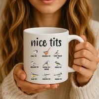 Funny Bird Gift Nice Tits Ornithology Coffee Mug thumb 3