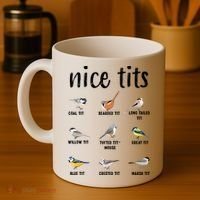 Funny Bird Gift Nice Tits Ornithology Coffee Mug thumb 4