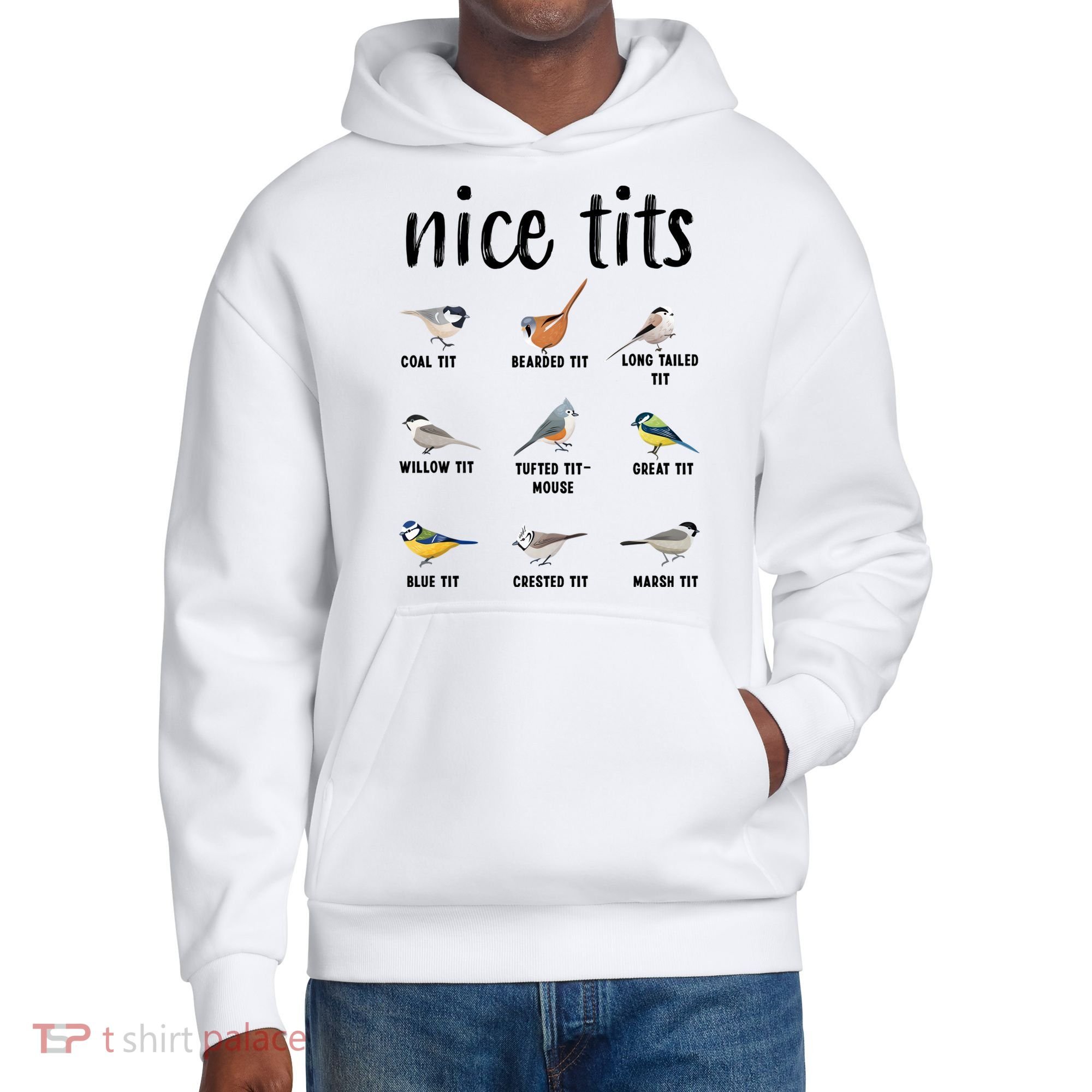 Funny Bird Gift Nice Tits Ornithology District V.I.T. Heavyweight Hoodie
