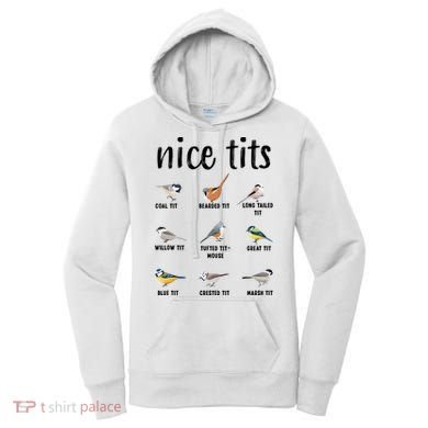 Funny Bird Gift Nice Tits Ornithology Women's Hoodie