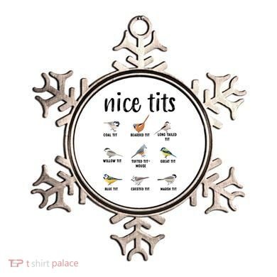Funny Bird Gift Nice Tits Ornithology Ornament