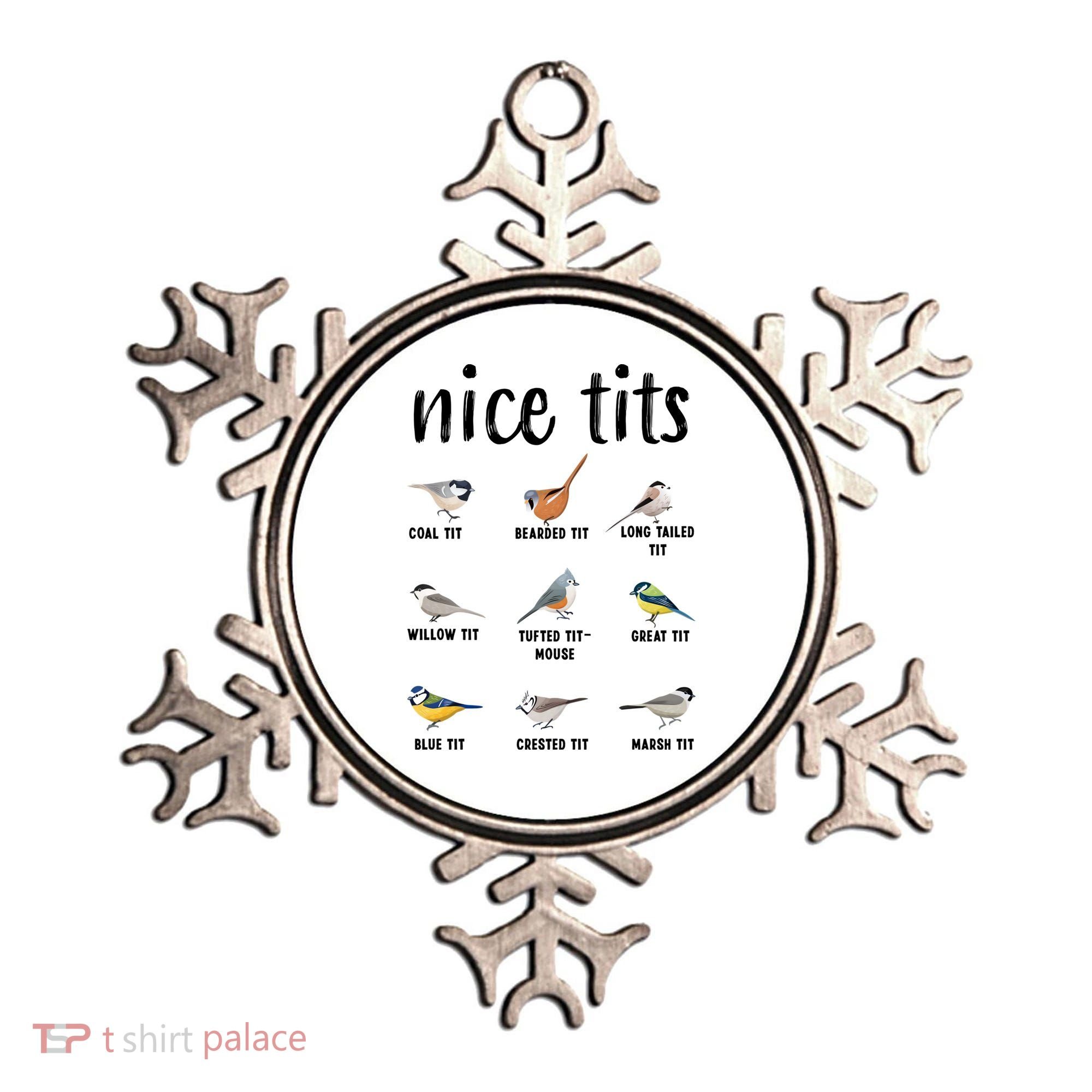 Funny Bird Gift Nice Tits Ornithology Ornament