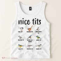 Funny Bird Gift Nice Tits Ornithology Tank Top thumb 2