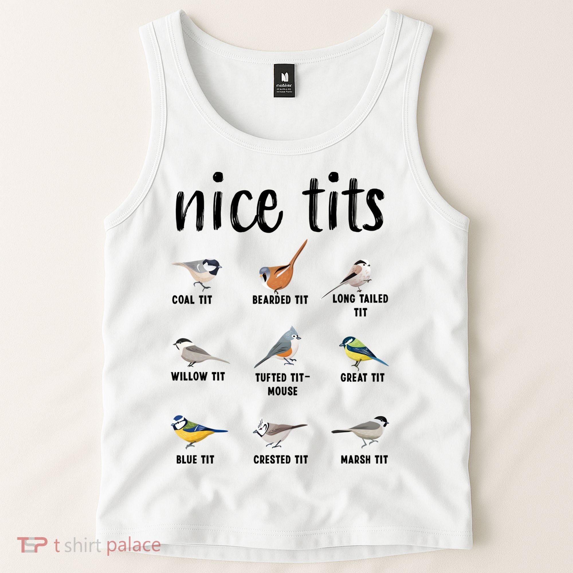 Funny Bird Gift Nice Tits Ornithology Tank Top