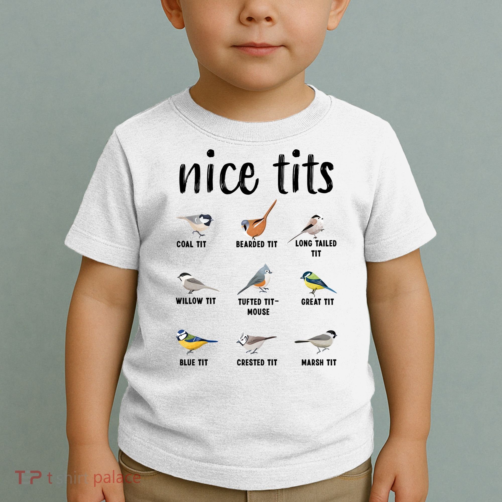 Funny Bird Gift Nice Tits Ornithology Toddler T-Shirt