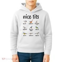 Funny Bird Gift Nice Tits Ornithology Kids Hoodie thumb 4