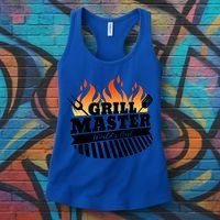Funny Bbq Grill Master Worlds Best Grillfather Grillers Cute Gift Women's Tank Top thumb 3