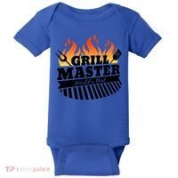 Funny Bbq Grill Master Worlds Best Grillfather Grillers Cute Gift Baby Bodysuit thumb 0