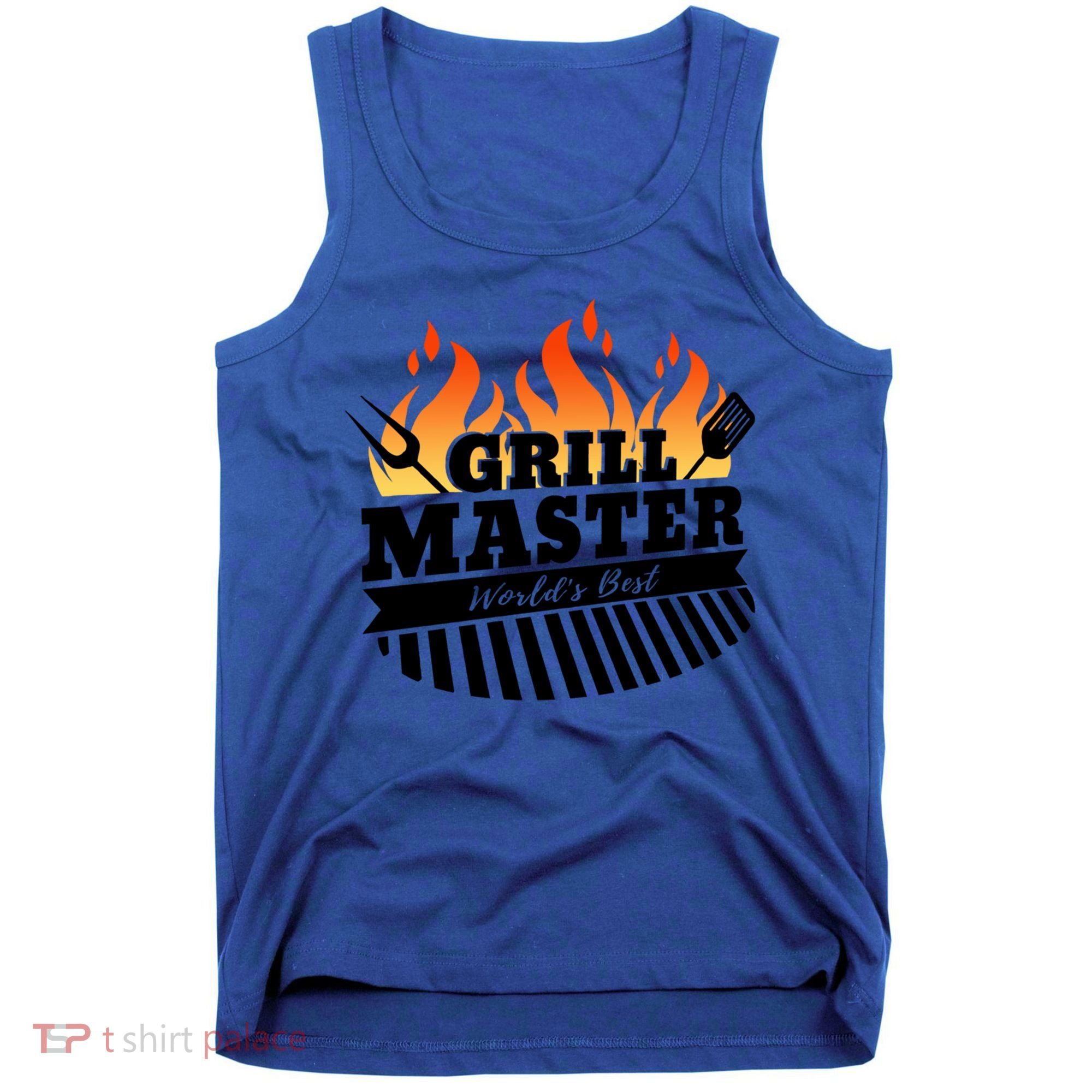 Funny Bbq Grill Master Worlds Best Grillfather Grillers Cute Gift Tank Top