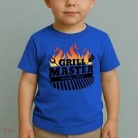 Funny Bbq Grill Master Worlds Best Grillfather Grillers Cute Gift Toddler T-Shirt thumb 2