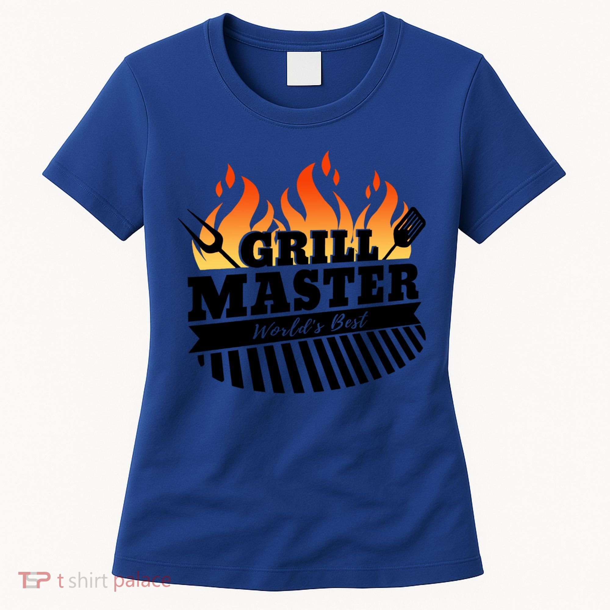 Funny Bbq Grill Master Worlds Best Grillfather Grillers Cute Gift Women's T-Shirt