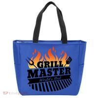 Funny Bbq Grill Master Worlds Best Grillfather Grillers Cute Gift Tote Bag thumb 0