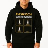 Funny Borzoi Guide To Training Dog Obedience Hoodie thumb 2