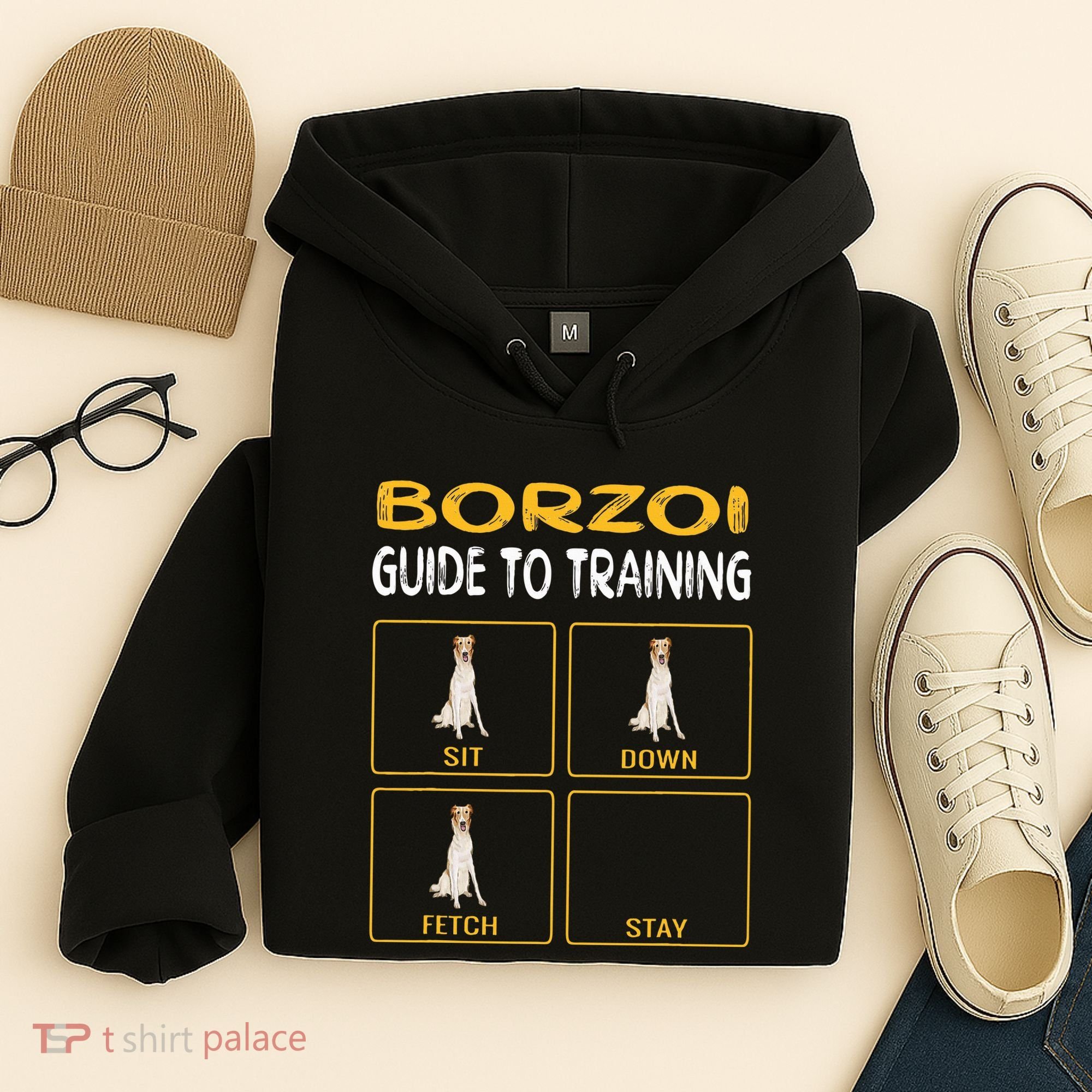 Funny Borzoi Guide To Training Dog Obedience Hoodie