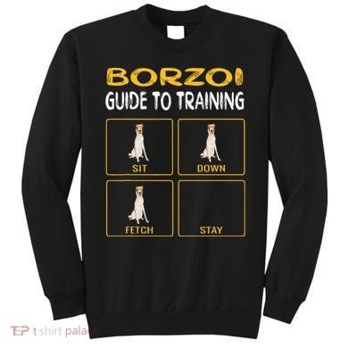 Funny Borzoi Guide To Training Dog Obedience Sweatshirt