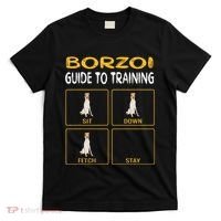 Funny Borzoi Guide To Training Dog Obedience T-Shirt thumb 0