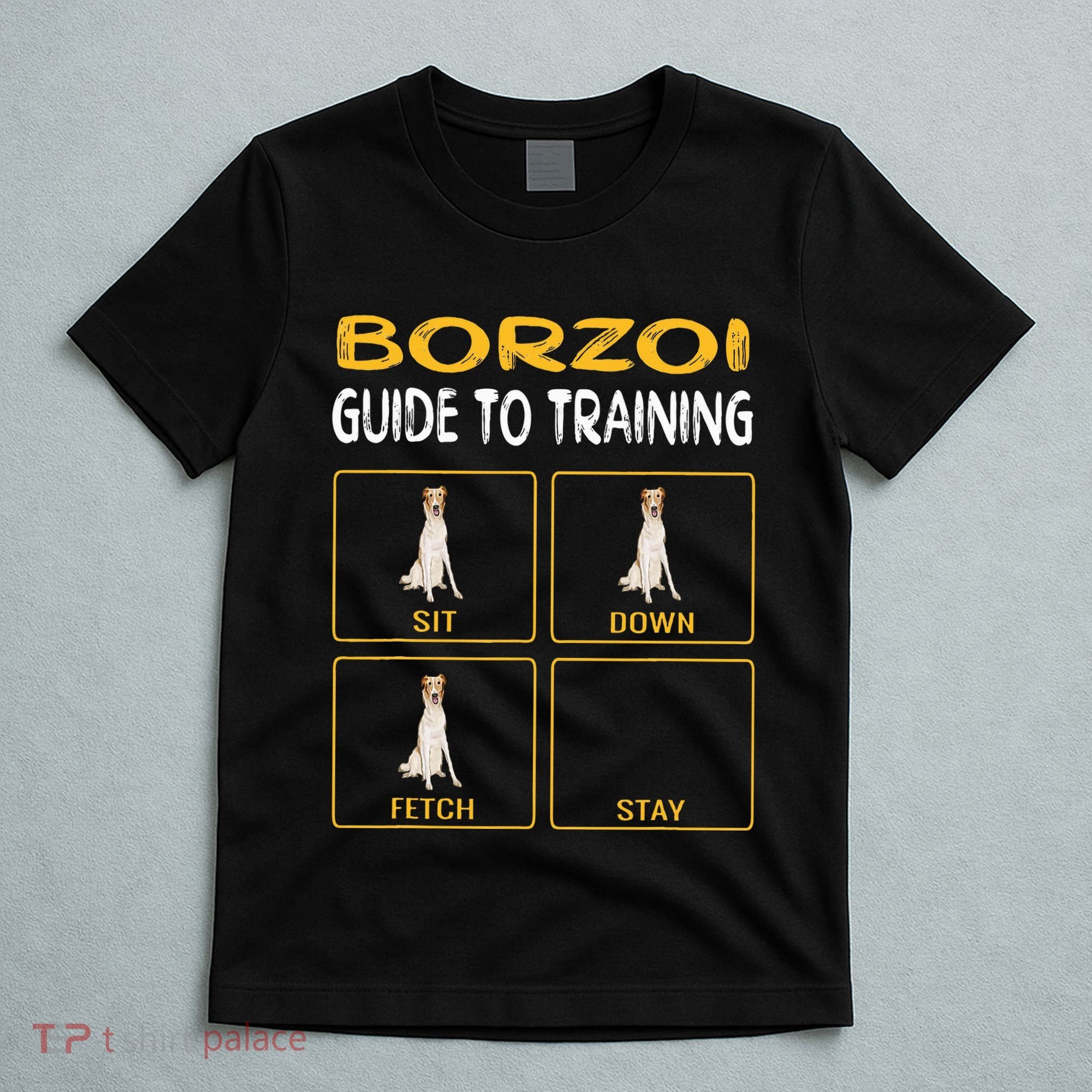 Funny Borzoi Guide To Training Dog Obedience T-Shirt