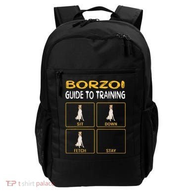 Funny Borzoi Guide To Training Dog Obedience Backpack