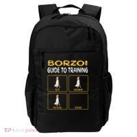 Funny Borzoi Guide To Training Dog Obedience Backpack thumb 0