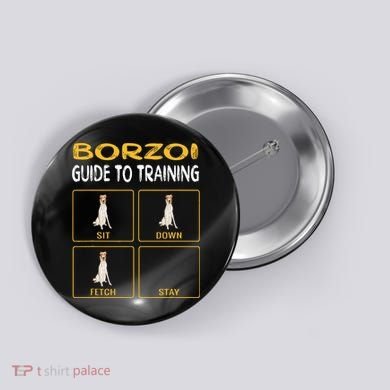 Funny Borzoi Guide To Training Dog Obedience Button