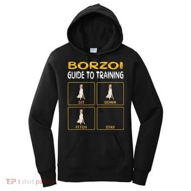 Funny Borzoi Guide To Training Dog Obedience Women's Hoodie