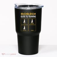 Funny Borzoi Guide To Training Dog Obedience Tumbler thumb 0