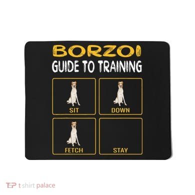 Funny Borzoi Guide To Training Dog Obedience Mousepad