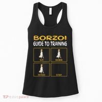 Funny Borzoi Guide To Training Dog Obedience Women's Tank Top thumb 0