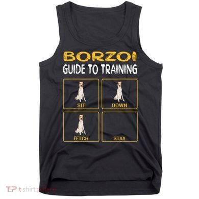 Funny Borzoi Guide To Training Dog Obedience Tank Top