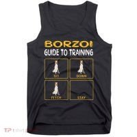 Funny Borzoi Guide To Training Dog Obedience Tank Top thumb 0