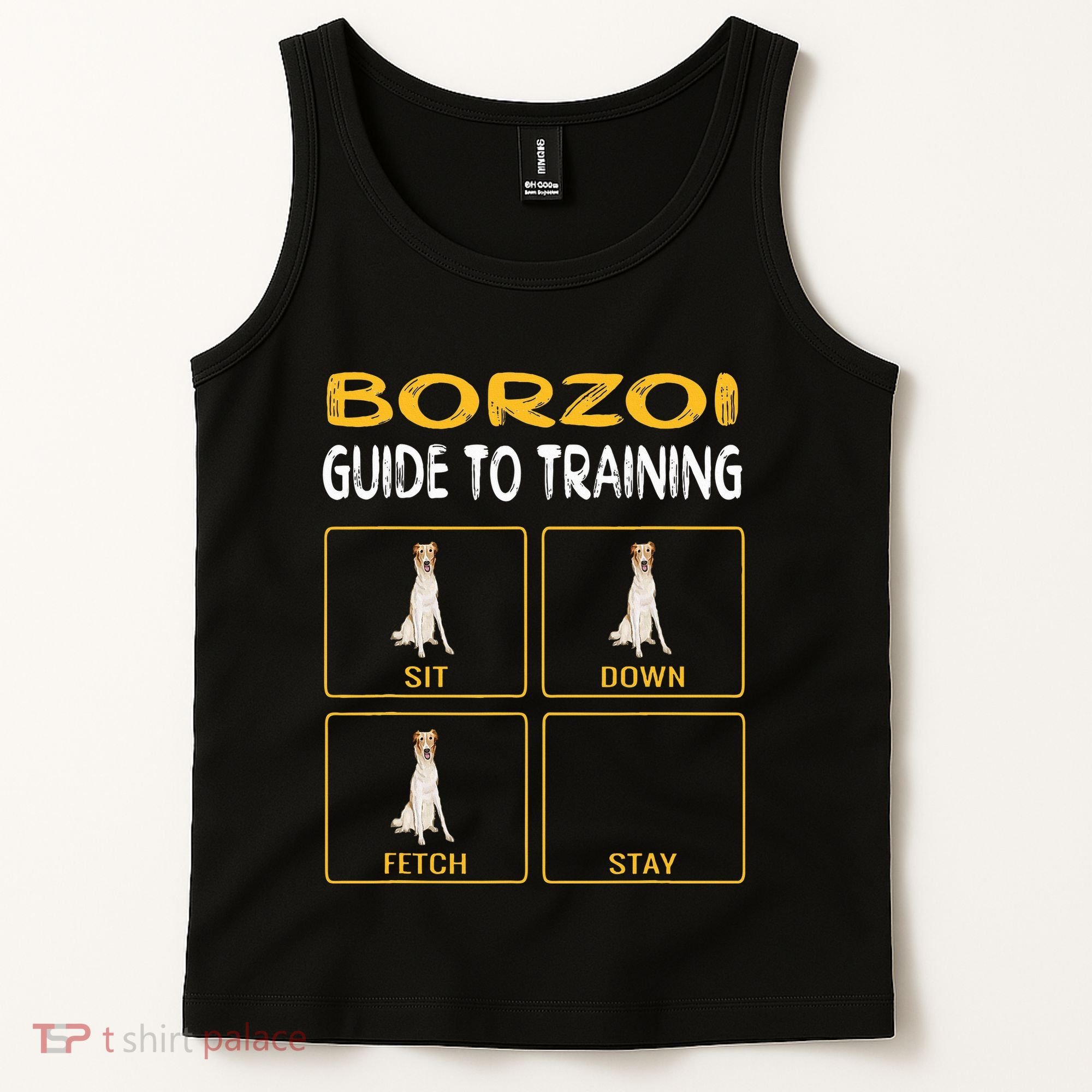 Funny Borzoi Guide To Training Dog Obedience Tank Top