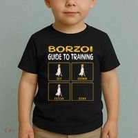 Funny Borzoi Guide To Training Dog Obedience Toddler T-Shirt thumb 2