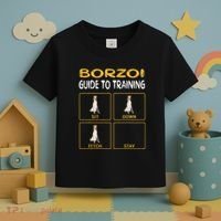 Funny Borzoi Guide To Training Dog Obedience Toddler T-Shirt thumb 3