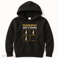 Funny Borzoi Guide To Training Dog Obedience Kids Hoodie thumb 0