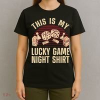 Funny Board Game Lucky Game Night Gift T-Shirt thumb 4