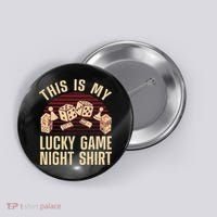 Funny Board Game Lucky Game Night Gift Button thumb 0