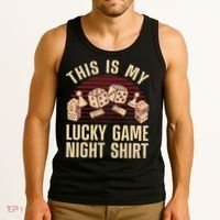 Funny Board Game Lucky Game Night Gift Tank Top thumb 3