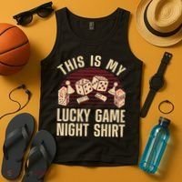 Funny Board Game Lucky Game Night Gift Tank Top thumb 4